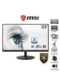 Màn hình MSI Pro MP242 (23.8inch/FHD/IPS/75Hz/5ms/250nits/HDMI+Dsub+Audio)