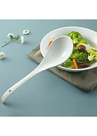 Combo 2 chiếc muôi múc canh cán cong sứ Long Phương