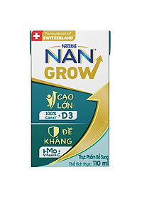 Bộ 2 Thùng 36 hộp Sữa pha sẵn Nestlé NANGROW  sữa mát công thức từ Thụy Sĩ 9(4 x 110ml) - (Bé từ 1 tuổi)