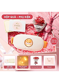 Massage Làm Ấm Bụng Giảm Đau Bụng Đau Lưng Cho Phụ Nữ Đến Kì, Chườm Nóng Giảm Đau Bụng Kinh Đai đeo thắt lưng