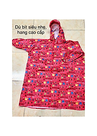 Áo Mưa Bít Trẻ Em Từ 3-10 Tuổi, Áo Mưa Trẻ Em Không Xẻ Tà Vải Dù Dễ Thương Dành Cho Trẻ Em Bé Trai Và Bé Gái, Chống Thấm An Toàn