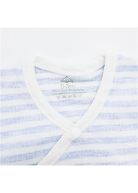 Set áo bodysuit cài chéo giữ ấm ngực dài tay kèm quần rời 100% Cotton cho bé Comfybaby
