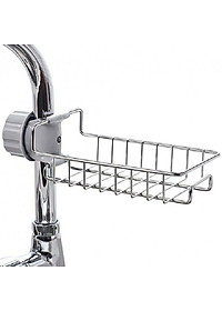 Giá Inox Đựng Lưới Rửa Bát, Cọ Xoong, Bàn Chải, Xà Bông Treo Vòi Nước Bồn Rửa Bát- Hàng Loại 1 - Chính Hãng MINIIN