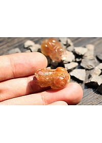 Tỳ Hưu Thạch Anh Tóc Đỏ Ngọc Quý Gemstones GA125