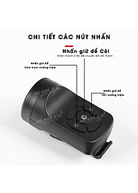 Còi Chuông Xe đạp EH-03 120dB sạc USB có chế độ chống trộm, 4 âm thanh điều chỉnh dung lượng 200mAh pin chờ 180 ngày - Mai Lee