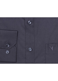 Áo sơ mi nam tay dài form tailor đen trơn Khatoco A1MD360T1-CNDE003-2501-D