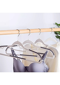Combo 5 Móc Treo Quần Áo Chống Trượt, Biến Dạng Quần Áo, Móc Áo Nhựa Cao Cấp Chịu Tải Lớn Xoay 360 - Chính Hãng