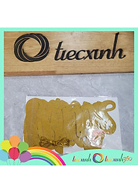 Dây chữ Happy Anniversary nét kiểu kim tuyến vàng