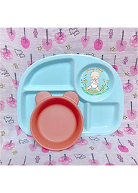 Khay Ăn Dặm Bát Ăn Dặm Bằng Gốm Sứ Cao Cấp An Toàn Cho Bé - Set Khay ăn Dặm Chén Ăn Dặm Chia Ngăn Cho Trẻ Giá Cực Rẻ