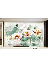 Tranh dan tường 3d đầm den  - ép kim sa - có sẵn keo PC66