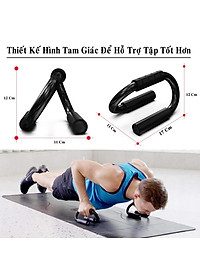 Dụng Cụ Tập Chống Đẩy Cầm Tay Màu Đen Chính Hãng Amalife - Dụng Cụ Hít Đất Cầm Tay Cao Cấp Bằng Thép Cứng Đen Huyền Bí