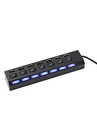 Hub USB 7 cổng có công tắc - Hàng Nhập Khẩu