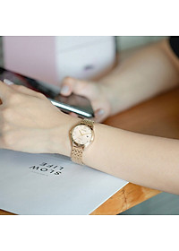 Đồng Hồ Nữ Citizen Dây Thép Không Gỉ EW2533-89X - Mặt Vàng Hồng