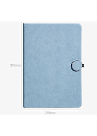 Sổ tay ghi chép có khóa da trơn PU mềm đẹp sang trọng tặng quà hội nghị - B111