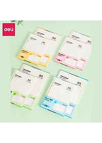 Sổ Còng Sổ Tay A5 B5 Bìa Nhựa Cứng 120 200 Trang Có Thể Thay Lõi Sổ Ruột Sổ Nhiều Size Deli - Phù Hợp Làm Sổ Kế Hoạch Planner, Nhật Kí, Tập Vở Ghi Chép Bullet Journal - HA560 EN204