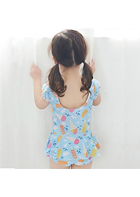 Đồ bơi liền thân bé gái váy xòe dễ thương, áo tắm trẻ em đẹp, thun bơi lạnh mịn mát, co giãn cao, bé mặc thoải mái dễ chịu, tặng kèm mũ bơi | BT05