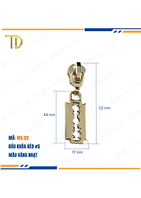 Đầu khóa kéo túi xách, đầu khóa kéo thay thế, đầu khóa kéo balo răng 5 mạ điện độ bền 5-8 năm