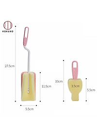 Dụng cụ cọ rửa bình sữa có đầu mút mềm Kokubo - Nội địa Nhật Bản