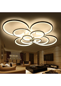 Đèn trần LED 8 cánh 3 chế độ ánh sáng có điều khiển từ xa tăng giảm GOLDSEEELAMP