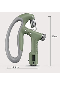 Màu Xanh Lá - Kìm Bóp Tay Pro Đếm Số Điện Tử Dụng Cụ Tập Gym Tập Cơ Bắp Cổ Tay Tại Nhà Chỉnh Lực 10-100kg Hãng Amalife