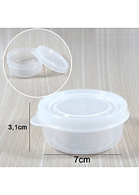 Bộ 04 hộp chia thức ăn dặm cho bé Nakaya 70ml nhựa PP cao cấp an toàn cho bé - made in Japan