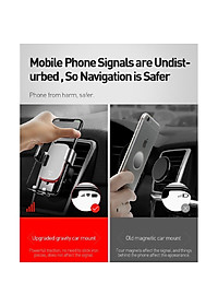 Giá Đỡ Điện Thoại Baseus Gắn Lỗ Điều Hòa Xe Hơi - Hàng Chính Hãng