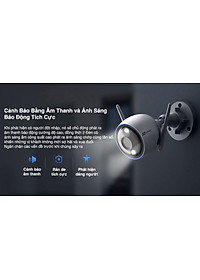 Camera Wifi Ngoài Trời Ezviz H3 Phiên Bản 3MP và 5MP Siêu Nét Có Màu Ban Đêm - Hàng chính hãng