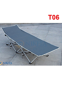 Giường xếp du lịch, vải bạt 3D chống thấm, chống bám bụi, xếp gọn kèm túi du lịch - NIKITA