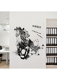 Decal dán tường Horse XL8346