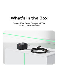 Bộ cốc sạc nhanh kèm cáp C to C Baseus Super Si Quick Charger 1C 25W Sets（PD/ QC3.0 Quick charger, With Cable) dùng cho sam sung S20, S21- Hàng chính hãng