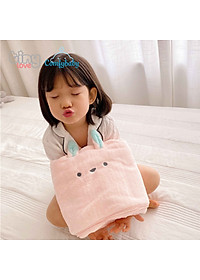 New - Khăn tắm/ chăn lông siêu mềm TinyLove 100% Coral velvet thấm hút nhanh, Size 70*140cm, hình dễ thương KT03