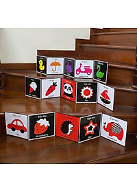 Tranh kích thích thị giác cho trẻ sơ sinh từ 0-2 tuổi Đồ chơi cho trẻ sơ sinh giúp bé phát triển giác quan và não bộ - Đồ chơi trẻ em HT SYS