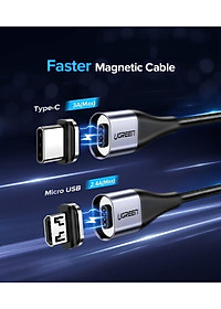 Ugreen UG60210ED023TK Đầu USB type C hít nam châm dùng chung cho dây USB từ tính - HÀNG CHÍNH HÃNG