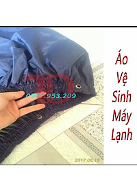 Túi vệ sinh máy lạnh, đuôi 2.5 mét, miệng 1.8 mét, áo bạt trùm rửađiều hòa treo tườn, dụng cụ vệ sinh máy lạnh, tặng kèm dây xỏ, hàng chính hãng, Điện Lạnh Thuận Dung