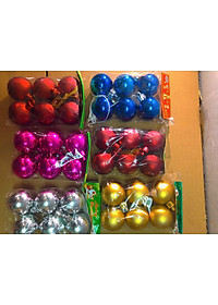 Quả châu treo cây thông noel - Châu mờ đẹp lung linh, có nhiều size để lựa chọn