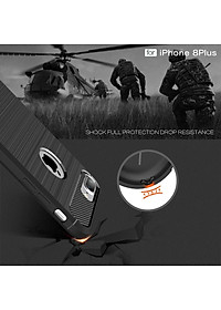 Ốp lưng chống sốc Likgus cho iPhone 7 Plus / 8 Plus (chuẩn quân đội, chống va đập, chống vân tay) - Hàng chính hãng