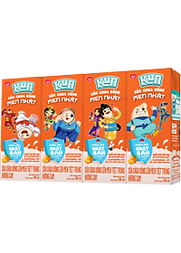 Thùng Sữa Chua Uống Kun Hương Cam (48 Hộp x 180ml)