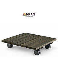 Kệ Để Chậu Cây Có Bánh Xe Cỡ Lớn 35cm Màu Xám Đen Dùng Để Để Chậu Cây - Chậu Hoa Thuận Tiện Di Chuyển