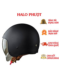 Mũ Bảo Hiểm Royal M139 Đen Nhám Kính Âm