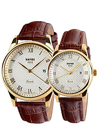 Đồng Hồ Cặp Đôi Dây Da SKMEI 9058 - DHA278