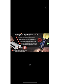 Gas bơm bật lửa hột quẹt chai vàng nhỏ loại 200ml