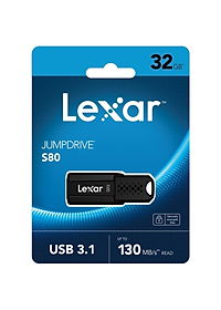 USB 3.1 Lexar S80 JumDrive 32GB / 64GB - Hàng Chính Hãng