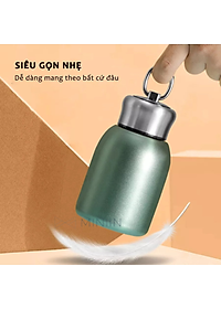 Bình Nước Giữ Nhiệt Mini Lõi Inox 304 300ml, Ly Giữ Nhiệt 5 Lớp Cách Nhiệt Cao Cấp Giữ Nhiệt Lên Đến 12 Giờ - HÀNG CHÍNH HÃNG MINIIN