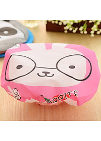COMBO 2 Mũ Tắm Trùm Đầu CUTE Tránh Ướt Tóc Khi Tắm , Ủ Dưỡng Tóc Đa Năng - Giao Màu Ngẫu Nhiên - GD010-2