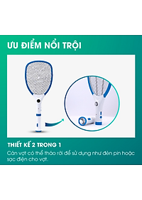 Vợt bắt muỗi điện tử Model: VBM RD.02