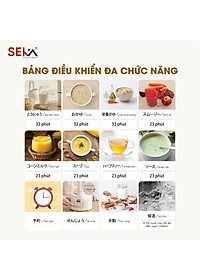 (Phiên Bản Mới) Máy Làm Sữa Hạt Đa Năng 1,5L SEKA E600 Chống Trào, Chống Ồn, 8 Chức Năng - Hàng Chính Hãng