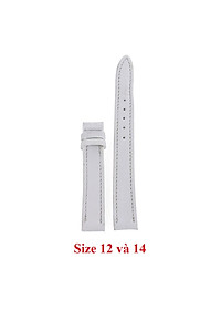 Dây đồng hồ da bò nhiều size màu trắng HJ8105-19-33 