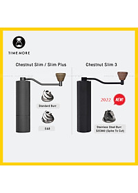 Cối xay cà phê Timemore Slim 3 | Nâng cấp Lưỡi 6 cánh S2C (mới 2022) - Hàng chính hãng Timemore