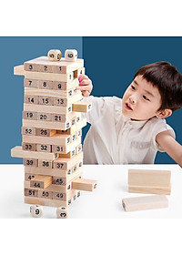 Đồ Chơi Rút Gỗ Cỡ Lớn Cao Cấp – Chọn Size - 54 Thanh Rút Gỗ Kèm 4 Con Súc Sắc Cho Bé – Bộ Đồ Chơi Rút Gỗ Chính Hãng miDoctor