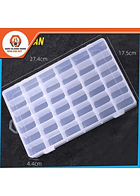 Hộp nhựa 8/10/15/24/36 ngăn đựng linh kiện điện tử, ốc vít, phụ kiện trang sức, mô hình đa năng